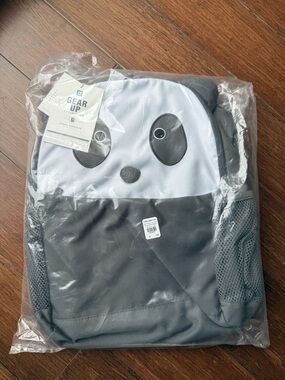 Pottery Barn Kids Panda Backpack in Black and White